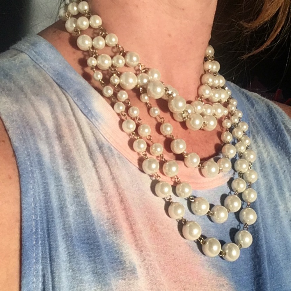 Pearls multi strand necklace NWT - Picture 10 of 16